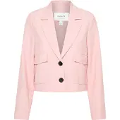 B.young Blusenblazer "Blazer BYDANTA", Damen, Gr. 38, rosa (roseate spoonbill melange), Obermaterial: 88% Polyester PES. 8% Viskose CV. 4% Elasthan EL., Blazer Blusenblazer