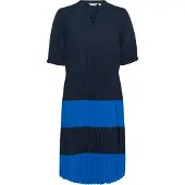 Culture Midikleid "Kleid CUbetty", Damen, Gr. L, N-Gr, blau (salute, victoria blau), Obermaterial: 100% Polyester PES., Kleider Midikleid