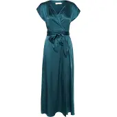 Cream Midikleid "Damen Kleid CRLoretta", Damen, Gr. 36, N-Gr, blau (petrol blau), Obermaterial: 100% Polyester PES., Kleider Midikleid