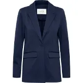 B.young Blusenblazer "Damen Blazer BYRIZETTA", Damen, Gr. 38, blau (copenhagen night), Blazer Blusenblazer