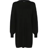 Kaffe Midikleid "Kleid KAsofie", Damen, Gr. XS, N-Gr, schwarz (schwarz deep), Obermaterial: 80% Viskose CV. 20% Nylon NY., Kleider Midikleid