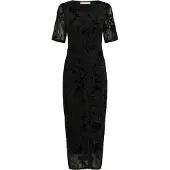 Culture Midikleid "Damen Kleid CUkitti", Damen, Gr. XS, N-Gr, schwarz, Obermaterial: 90% Polyester PES. 10% Elasthan EL., Kleider Midikleid