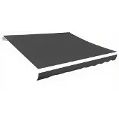 Super Merchant Ersatzstoff für Markise Grau 450x300 cm Polyester