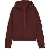 HUGO für Damen. 50535240 Braunes Dalfine-Sweatshirt (L), Lässig, Baumwolle