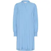 Kaffe Midikleid "Kleid KAloni", Damen, Gr. 42, N-Gr, blau (azure blau), Obermaterial: 87% Viskose LENZING ECOVERO CV LenzEcov. 13% Nylon NY., Kleider Midikleid