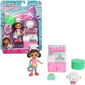Spin Master Gabby's Dollhouse DREAMWORKS - Cat-tivity Set, Lunch and Munch – Küchen Set mit Gabby und Kuchi (engl. Cakey), Küche, 3 Jahr(e), Mehrfarbig
