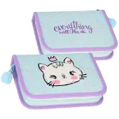 Euro Trade Zweifach aufklappbares Federmäppchen „Kitty Kotek“ von Starpak
