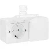 Technim New Hydro Wandsteckdosenbox (WCD-Schaltanlage) (Europäische Steckdose) - 701-37846