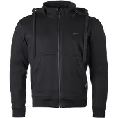 GMS Grizzly Schwarz Motorrad Hoodie Größe 5XL