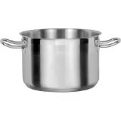 GSW Gemüsetopf "Le Chef", silber (silberfarben), H:23cm Ø:28cm, Töpfe, Gemüsetopf, Topf aus hochwertigem Edelstahl 18/10 in Gastro-Qualität