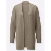 Casual Looks Longstrickjacke , Damen, Gr. 42, schlamm, 100% Polyacryl, unifarben, Strickjacken Longstrickjacke