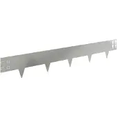 Syfax Raseneinfassung 10 stk. 100 x 15 cm Verzinkter Stahl Silber