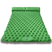 OEM Luftbett 2 Personen 200x120x5cm - Selbstfahrende Pumpe - Camping Schlafsack-Luftbett-Schlafzelt-Grün