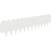 Syfax 20 Rasenkanten, 103 x 25 cm, weißer Stahl