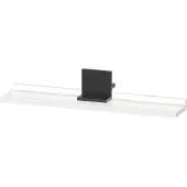 Duravit Sivida Ablage, Halterung Diamantschwarz Matt, 600x115x35mm, SV74310BD220000, Farbe: Weiß Hochglanz
