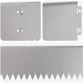vidaXL Rasenkante 30 stk. 103 x 15 cm Stahl Silber