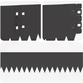 vidaXL Rasenkante 50 stk. 103 x 10 cm Stahl Schwarz