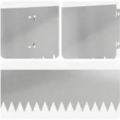 vidaXL Rasenkante 20 stk. 103 x 20 cm Stahl Silber