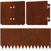 vidaXL Rasenkante mit umgebogener Oberkante 20 stk. 103x15cm Stahl