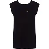 Emporio Armani für Damen. 7W001478_AF10373 Schwarzes Beachwear-Kleid (XS), Lässig, Baumwolle, Kurzarm