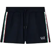EA7 für Damen. 7W001224_AF12660 Kurze Hose Italian Spirit blau (S), Lässig, Baumwolle, Marine