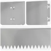 vidaXL Rasenkante 20 stk. 103 x 15 cm Stahl Silber