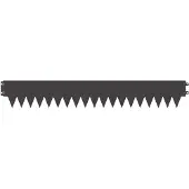 vidaXL Rasenkante 30 stk. 103 x 15 cm Stahl Schwarz