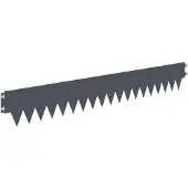 vidaXL Rasenkante 50 stk. 103 x 15 cm Stahl Anthrazit