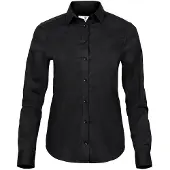 Cotton Classics -18.4025 Luxus Stretch Damen Bluse langarm M schwarz