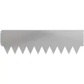 vidaXL Rasenkante 10 stk. 103 x 30 cm Stahl Silber