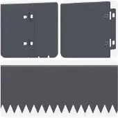 vidaXL Rasenkante 20 stk. 103 x 15 cm Stahl Anthrazit