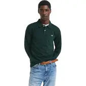 Gant für Herren. 2230 Shield Piqué-Poloshirt grün (3XL), Lässig, Baumwolle, Langarm