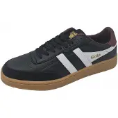 Gola Contact Leather Sneaker Men black/white/burgundy/gum (BR) 8