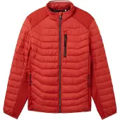 Tom Tailor Hybrid Jacke mit Stehkragen und Reißverschluss aus recycelten Polyesterfasern