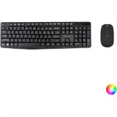 Approx APPMX335, Kabellos, RF Wireless, Membran Key Switch, QWERTY, Schwarz, Maus enthalten