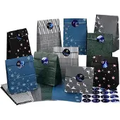 Sonstiges Adventskalender zum Selbstgestalten und Befüllen für Kinder und Männer in Blau-Schwarz-Grau