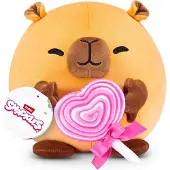 Zuru Snackles Capybara Kapibara mit Herz Lolli Stofftier mit Essen 20cm groß