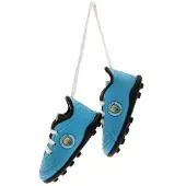 Manchester City FC Mini Fußballschuhe Auto-Anhänger TA5201 (Einheitsgröße) (Blau)