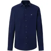 Hackett für Herren. HM3010764 Hemd Ess Stretch Pop Marineblau (L), Lässig, Baumwolle, Klassisch, Langarm