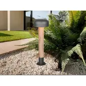 Meine Wunschleuchte LED Außen Wegeleuchte in Holzoptik & Anthrazit, Garten-Wegbeleuchtung, Höhe 54cm