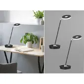 Meine Wunschleuchte 2er SET verstellbare & dimmbare LED Schreibtischlampen Bürolampen Design Schwarz