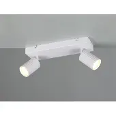 Meine Wunschleuchte Moderner LED Deckenstrahler 2-flammig Weiß für Schlafzimmer, Flur & Wohnzimmer