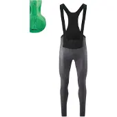 Gonso Sitivo Tight BIB M Männer Herren Thermo Fahrradhose - 4XL - mercury gray/brightgreen