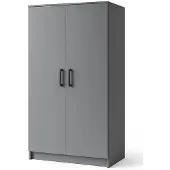 Stylmeble24 Kleiderschrank 2-türig – 90 cm Grafit