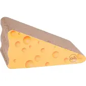 DOCHTMANN Kratzbaum für Katzen Karton Motiv Cheese