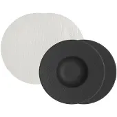 Villeroy & Boch Manufacture Rock Pasta Set weiß schwarz 4-teilig