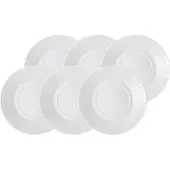 Villeroy & Boch Untertasse "Frühstücks- / Suppenuntertasse Cellini ø 18 cm 6er Set weiß", weiß, B:2cm H:2cm L:2cm T:2cm Ø:18cm, Speiseteller, Untertasse, Spülmaschinengeeignet, Mikrowellenfest