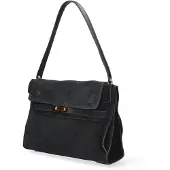 Chiara Ferretti Oriana Lux Handtasche aus Wildleder Italy blu jeans ONE 30x22x9 cm 22561- BLU JEANS