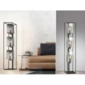 Meine Wunschleuchte Stehlampe 3flammig Schwarz Rauchglas mit LED dimmbar - ausgefallene Bodenleuchte