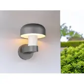 Meine Wunschleuchte LED Außenwandleuchte Anthrazit & Betonoptik moderne Terrassenbeleuchtung H: 24cm